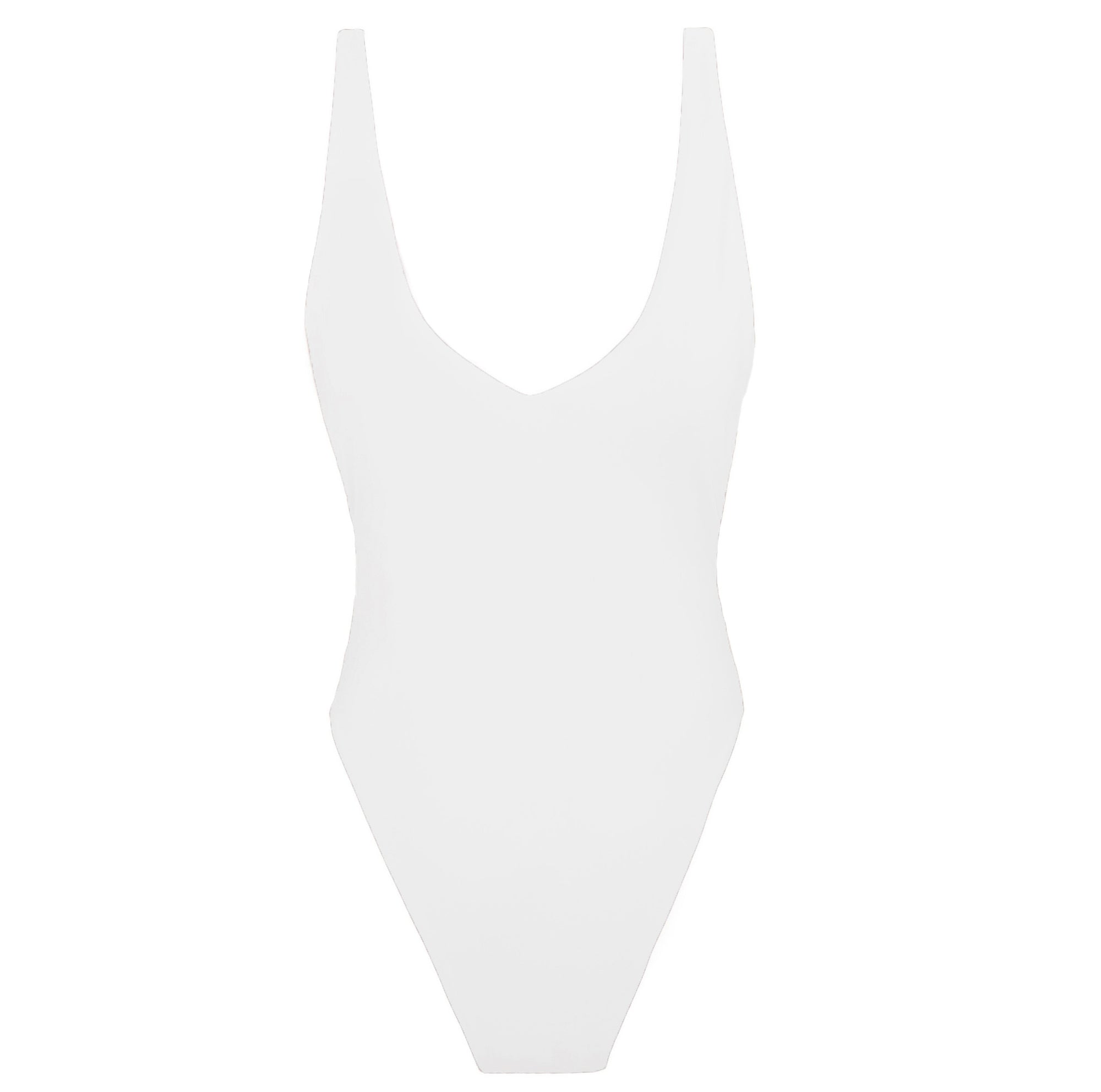 IIXIIST Bone McPherson Bodysuit white seamless lycra one-piece Frankii Swim Frankie Swimwear