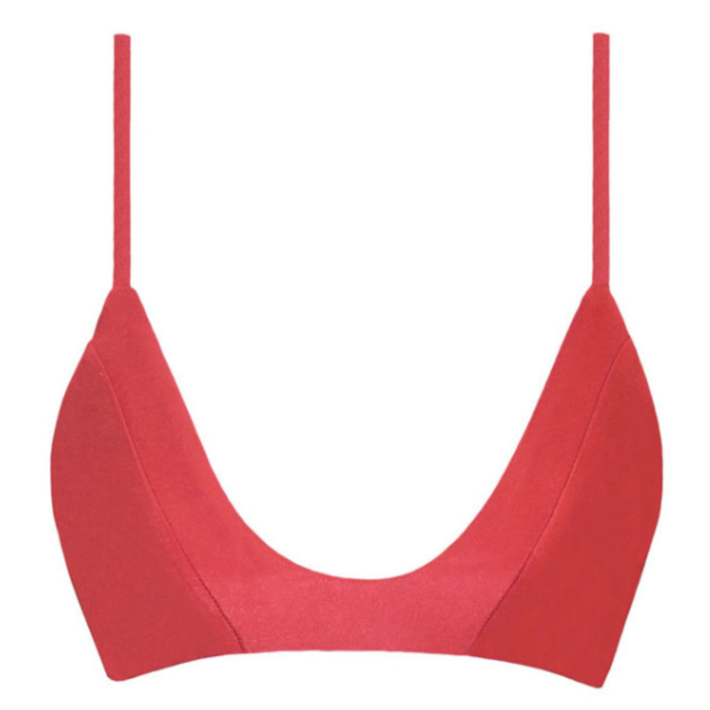 iixiist baby bralette red poppy metallic seamless bikini frankieswimwear frankieswim frankie swimwear frankii swim 