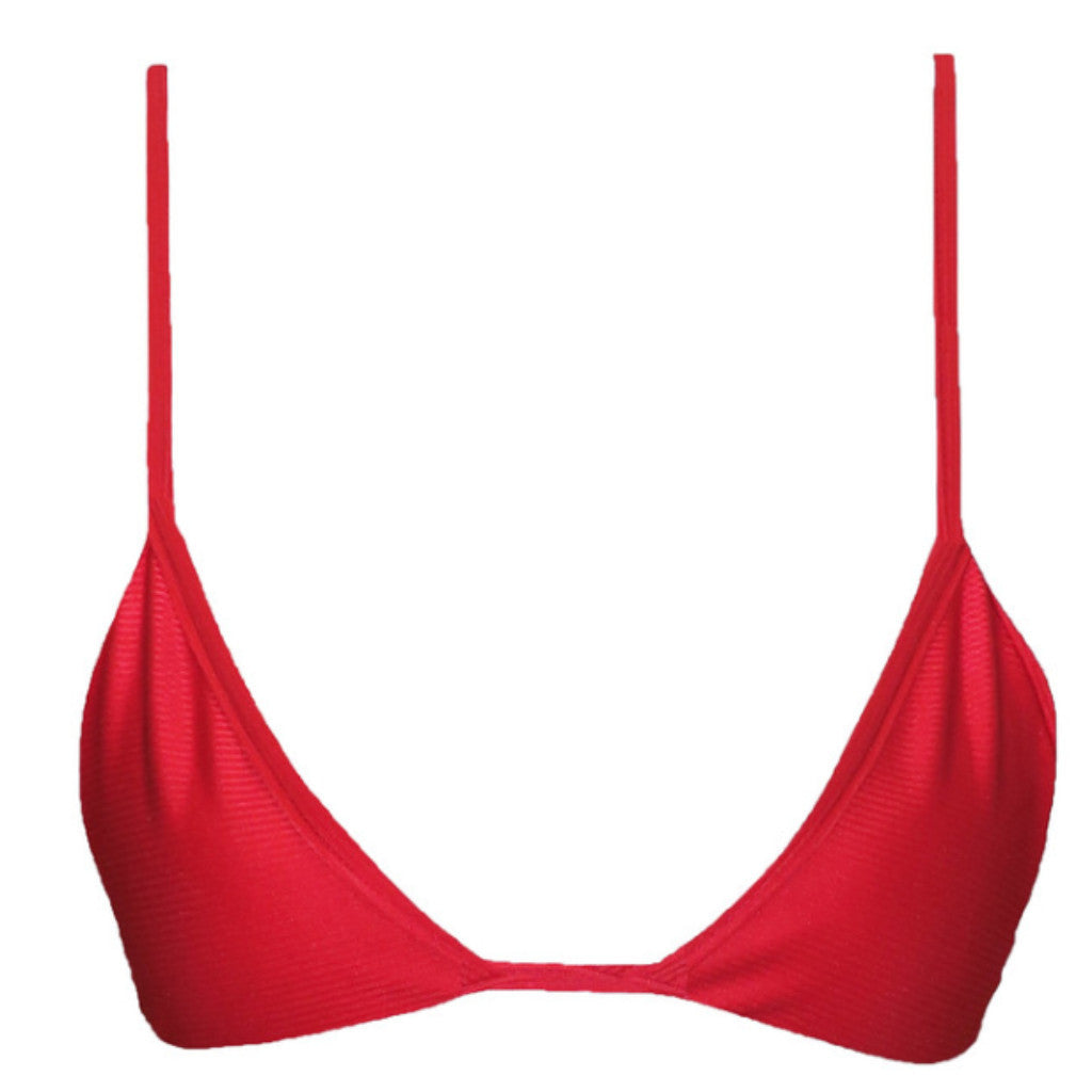 IIXIIST Tropez Tri Bikini Top Red Rouge Triangle Bikini Seamless Swimwear Frankii Swim Frankie Swimwear