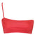 iixiist cannes crop poppy red seamless bikini top one shoulder frankie swimwear frankii swim frankieswimwear frankieswim 