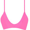 iixiist Baby Bralette Bikini Top Strawberry Matte Fluoro Pink Seamless Frankii Swim Frankie Swimwear Frankie Swim